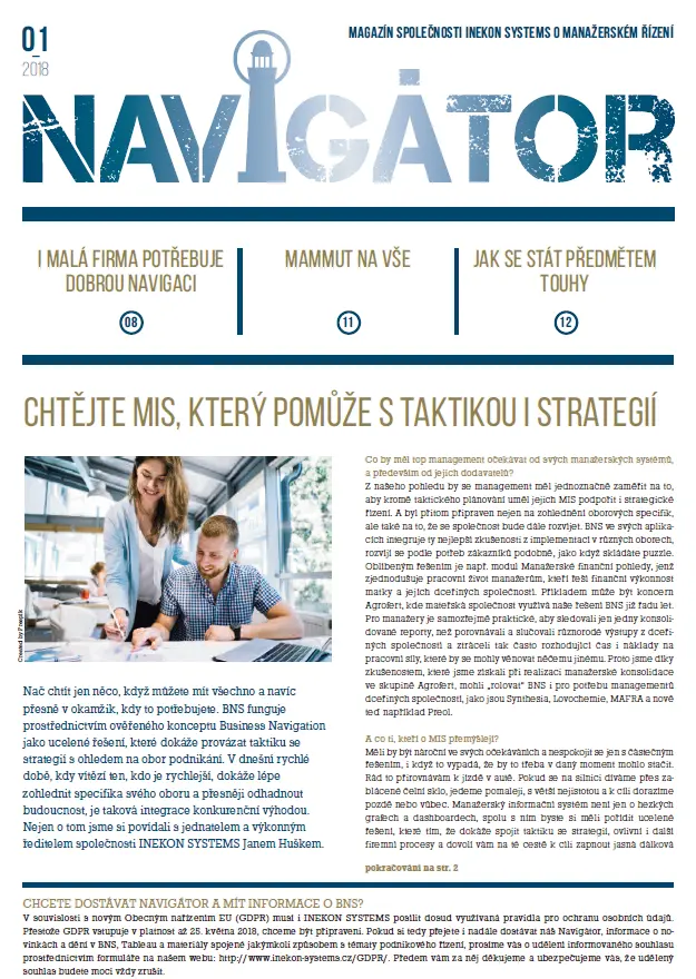 Magazín Navigátor 2018